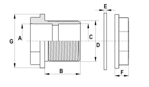 Prechodka pre nádrže D60-2 1/2"