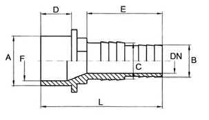 Spojka lepiaca pre flexi trubice