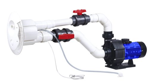 SwimX 90 m3/hprotiprúdový set s hranatým čelom  s spínačom 4 kW ~3 f. čerpadlom