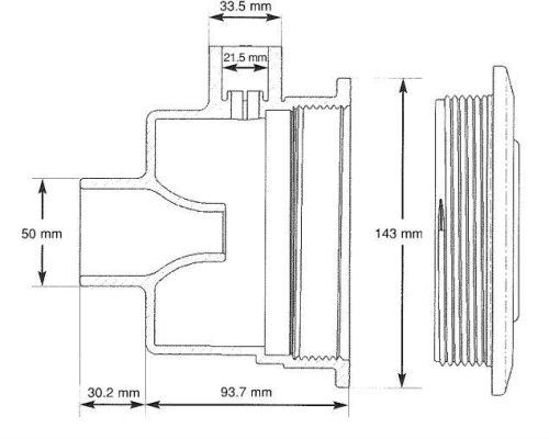 HAYWARD hydromasážna tryska Turbo Jet pre betón