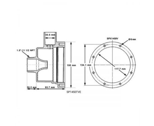 HAYWARD hydromasážna tryska Turbo Jet pre fóliu
